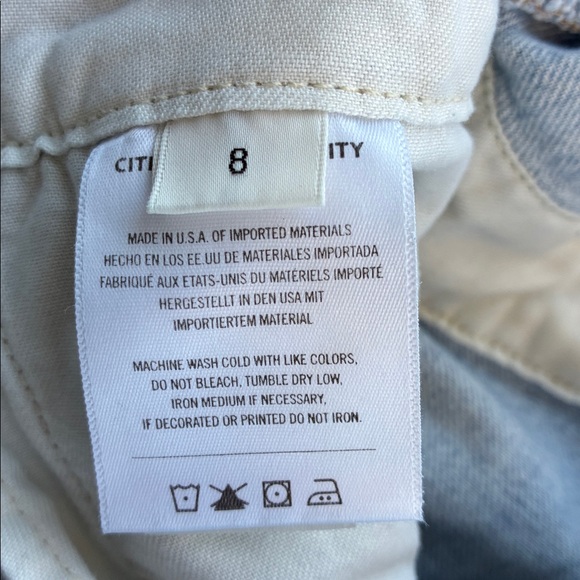 Citizens Of Humanity Gema Denim Jumpsuit Barrel Leg Cargo Long Sleeves Jeans 8 - Picture 11 of 12